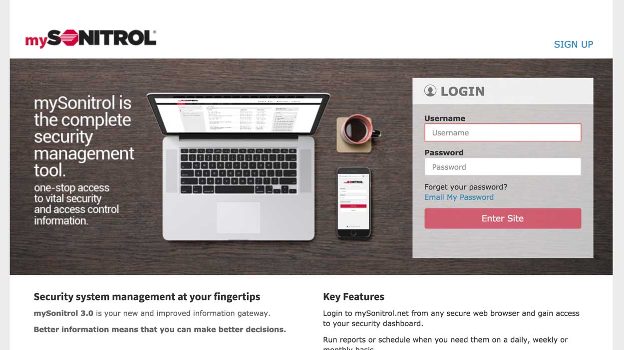 mysonitrol-login-screen